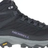 Moab Speed Thermo Mid WP Spike nastalliset naisten talvikengät, musta-Merrell Online