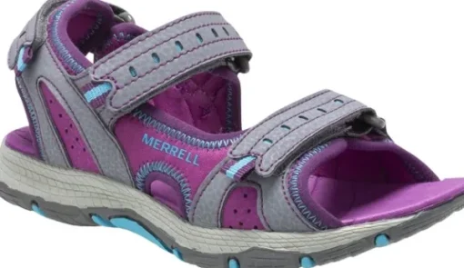 Merrell Panther Sandal 2.0 lasten urheilusandaalit, harmaa/punavioletti Discount