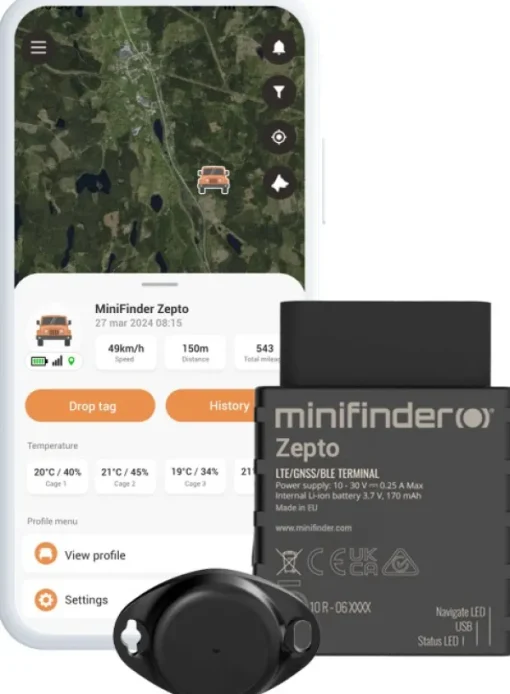 MiniFinder Zenso 2 Eye Sensors seurantalaite Fashion