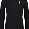 Cascade Merino Flex 200 Mock Neck naisten merinovillapaita, musta-Mons Royale Fashion