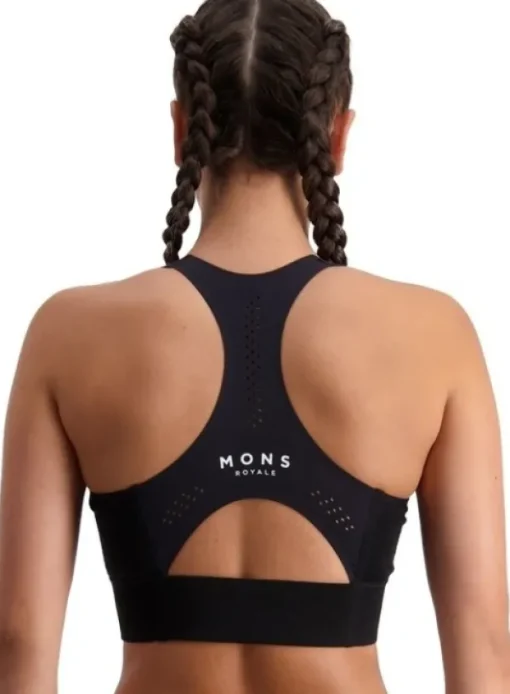 Stratos Merino Shift Sports Bra urheiluliivit, musta-Mons Royale Hot