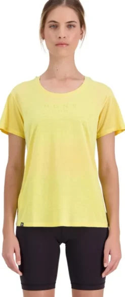 Zephyr Merino Cool Tee naisten t-paita, keltainen-Mons Royale Hot