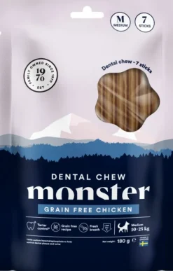 Dog Dental Chew GF hammashoitoherkku kana, M, 7 kpl-Monster Sale