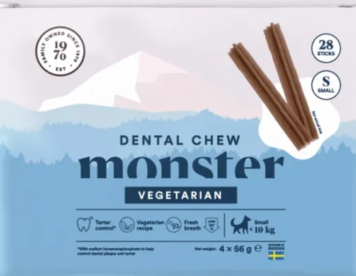 Monster Dog Dental Chew Vegan hammashoitoherkku, S, 28 kpl Fashion