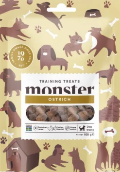 Monster Dog Training koiranherkku strutsista 100 g Online