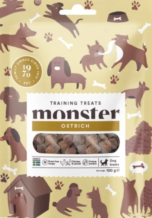 Monster Dog Training koiranherkku strutsista 100 g Online
