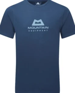 Mountain Equipment Emblem Men's Tee Denim Blue Outlet