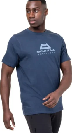 Mountain Equipment Emblem Men's Tee Denim Blue Outlet