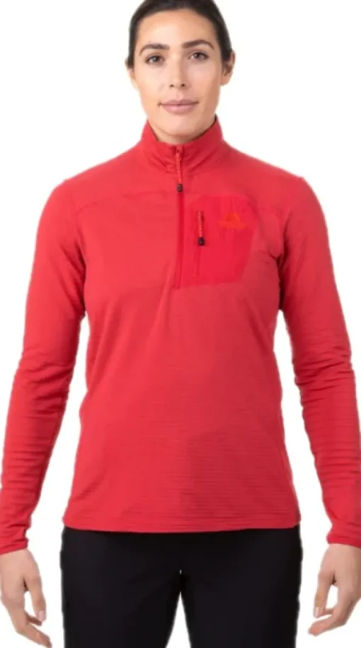Mountain Equipment Lumiko Zip T naisten fleecepaita, vihreä Clearance