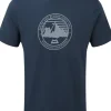Mountain Equipment Roundel Tee t-paita, sininen Outlet