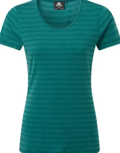 Mountain Equipment Stripe Tee naisten t-paita, sininen Best