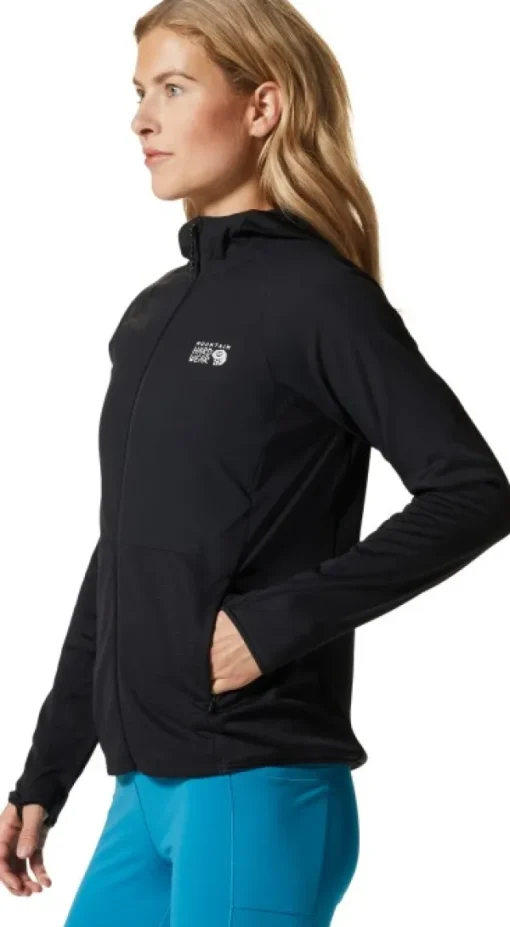 Stratus Range Full Zip naisten fleecehuppari, musta-Mountain Hardwear Sale