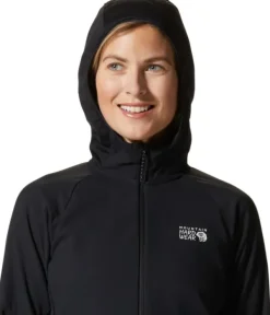 Stratus Range Full Zip naisten fleecehuppari, musta-Mountain Hardwear Sale
