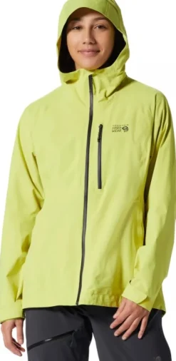 Stretch Ozonic naisten ulkoilutakki, vaaleankeltainen-Mountain Hardwear Sale