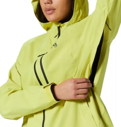 Stretch Ozonic naisten ulkoilutakki, vaaleankeltainen-Mountain Hardwear Sale