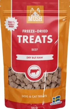 MUSH Treats Frystorkat Nöt 55 g-MUSH VAINU Online