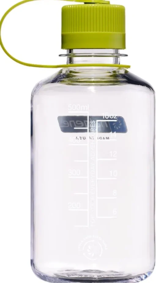 Nalgene Bottle 0,5 L Narrow Mouth Sustain Clear/green New