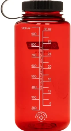 Nalgene Bottle 1 L Wide Mouth Sustain Red Best