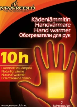 Nevercold -kädenlämmitin, 10-pack (10x2 kpl) Discount