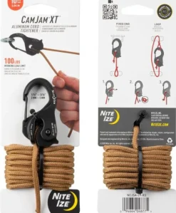 CamJam XT Aluminum narulukko + naru, 3 m-Nite Ize Clearance