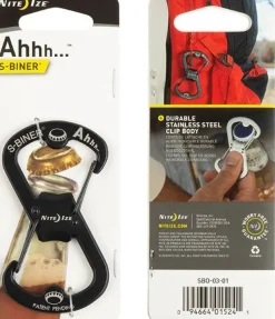 Nite Ize S-Biner Ahhh Stainless karabiinihaka pullonavaajalla Sale