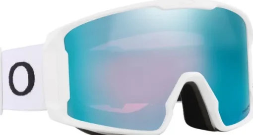 Line Miner Matte White Prizm Snow Sapphire laskettelulasit, XL-Oakley Hot