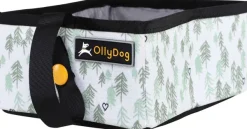 Crumple Travel Bowl taitettava matkakulho, Tree Hugger Print-OllyDog Fashion