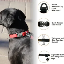 OllyDog Tilden Collar kaulapanta, punainen Clearance
