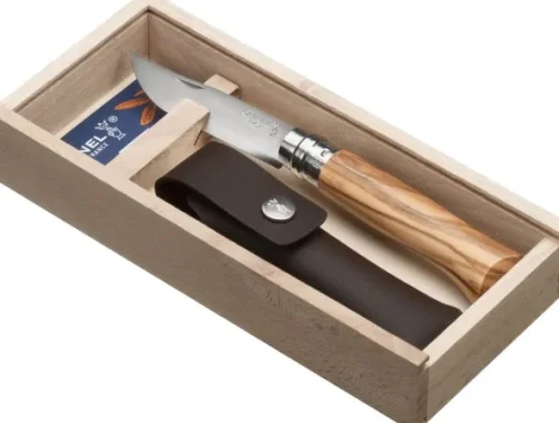 Opinel Luxury Olive No8 8,5 cm taskuveitsi + kotelo lahjapakkauksessa Sale