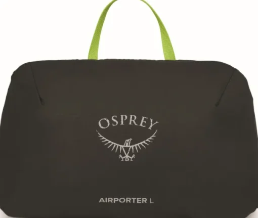 Airporter Large rinkan suojapussi, 70 - 110 L, musta-Osprey Clearance