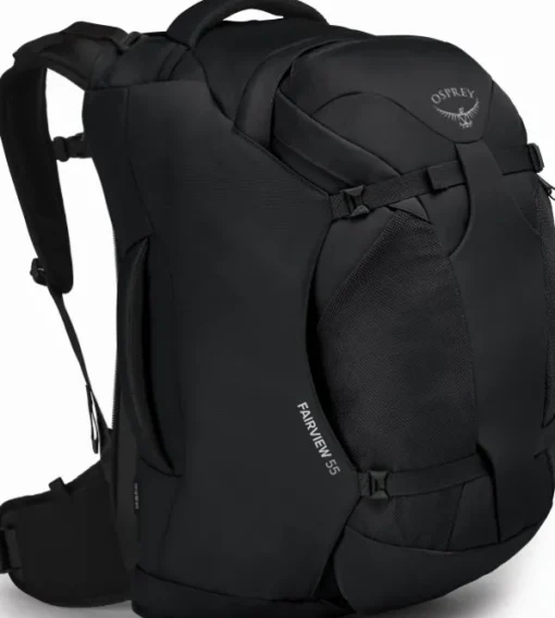 Osprey Fairview 55 naisten matkailurinkka, musta New