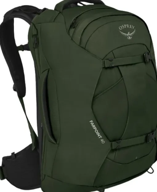 Osprey Farpoint 40 matkailurinkka, vihreä Outlet