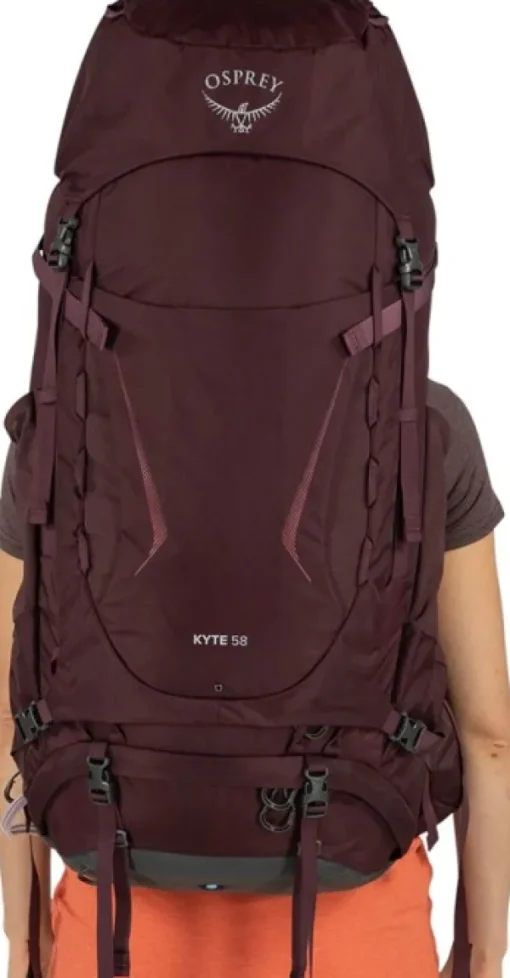 Osprey Kyte 58 naisten rinkka, ruskeapunainen Discount