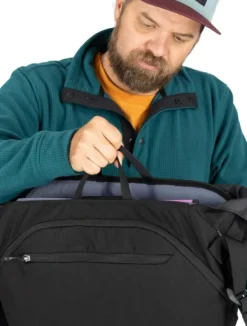 Osprey Metron 18 Messenger Black/Anchor Blue New