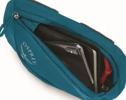 Pack Pocket Zippered lisätasku, petrooli-Osprey Sale