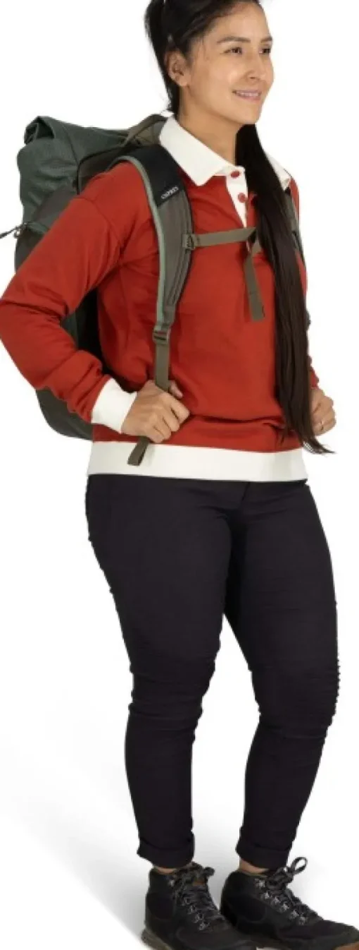Osprey Transporter Roll Top Pack Pine Leaf/Earl Grey Hot