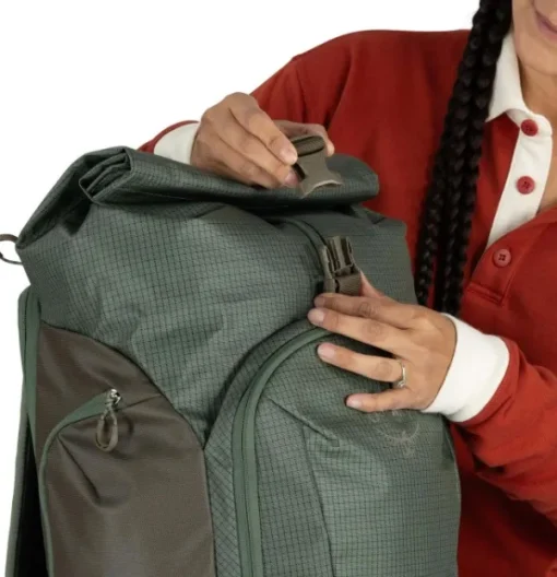Osprey Transporter Roll Top Pack Pine Leaf/Earl Grey Hot