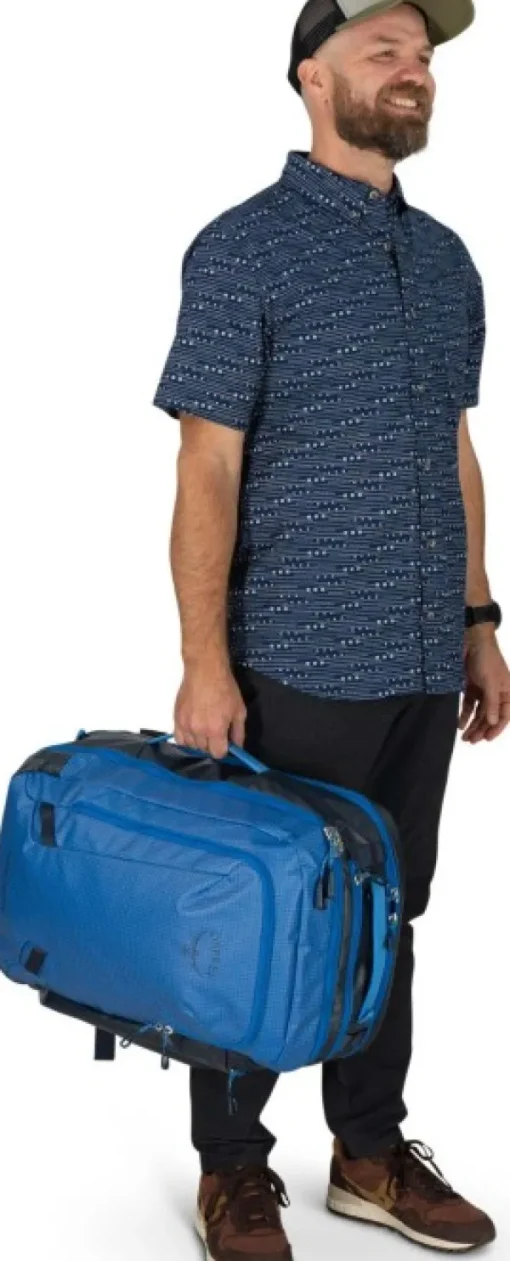 Osprey Transporter Travel Pack 44 Blue Flame/Scoria Blue New