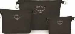 Osprey Zipper Sack Set pakkauspussit, 3 kpl, musta Sale