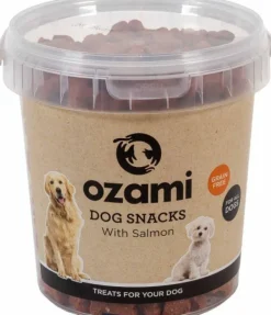 Ozami Dog Snack Grain Free Salmon Bucket 500 g Clearance