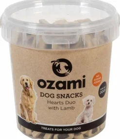 Ozami Dog Snack Hearts Duo Lamb Bucket 500 g Outlet