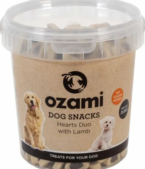 Ozami Dog Snack Hearts Duo Lamb Bucket 500 g Outlet
