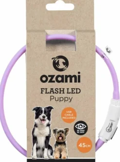 Ozami Halsband Flash Puppy Led Lila 45 cm Hot