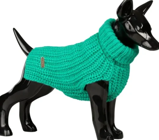 Knit Sweater koiran villapaita, 20-30 cm, Green-PAIKKA Outlet