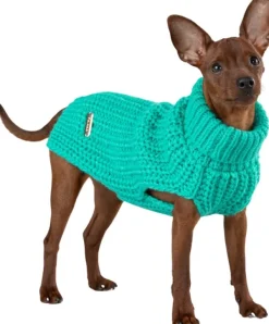 Knit Sweater koiran villapaita, 20-30 cm, Green-PAIKKA Outlet