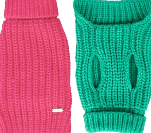 Knit Sweater koiran villapaita, 20-30 cm, Green-PAIKKA Outlet