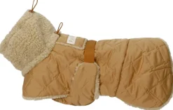 Quilted Sherpa Jacket koiran takki, Camel-PAIKKA Online
