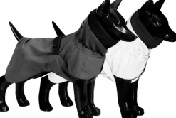 PAIKKA Visibility Raincoat koiran sadetakki, 55-60 cm, harmaa Clearance