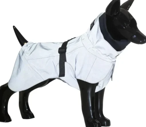 PAIKKA Visibility Raincoat koiran sadetakki, 30 cm, harmaa Discount