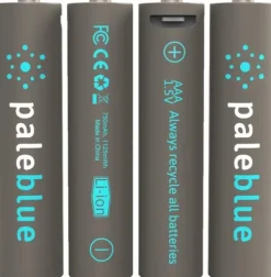 Li-Ion ladattavat AAA-paristot, 4 kpl-Pale Blue New